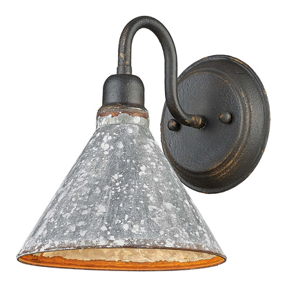 Jasper 1-light Wall Sconce in Antique Black Iron