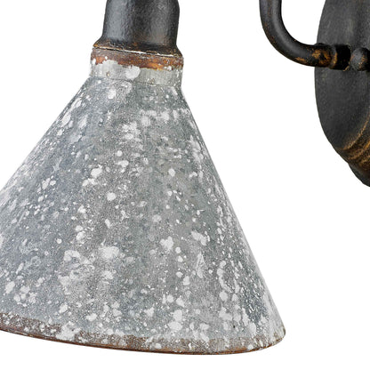 Jasper 1-light Wall Sconce in Antique Black Iron