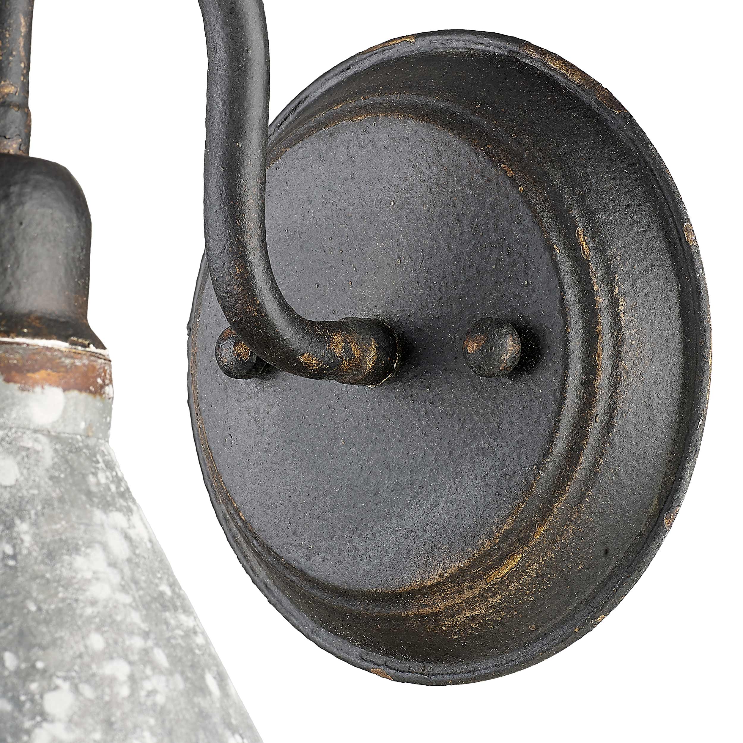 Jasper 1-light Wall Sconce in Antique Black Iron