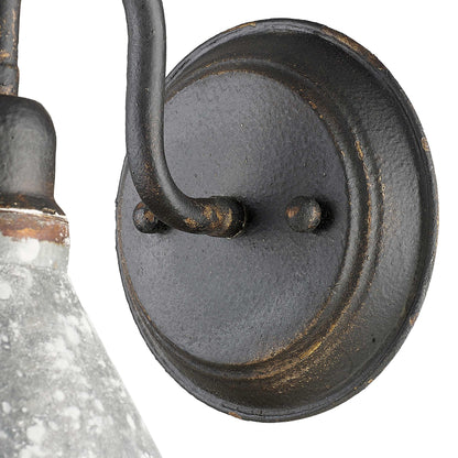 Jasper 1-light Wall Sconce in Antique Black Iron