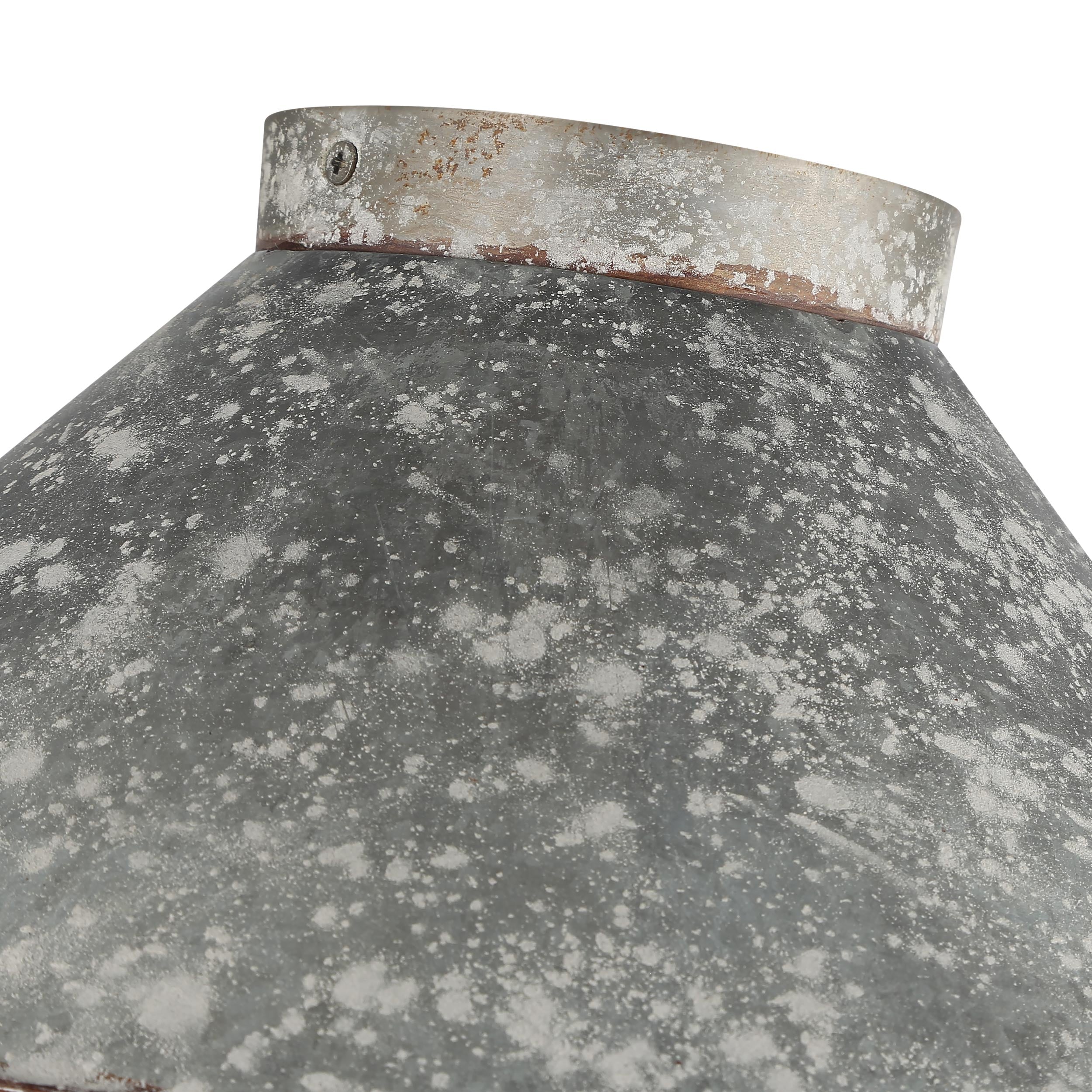 Jasper 3-light Flush Mount in Antique Black Iron - - Golden Lighting