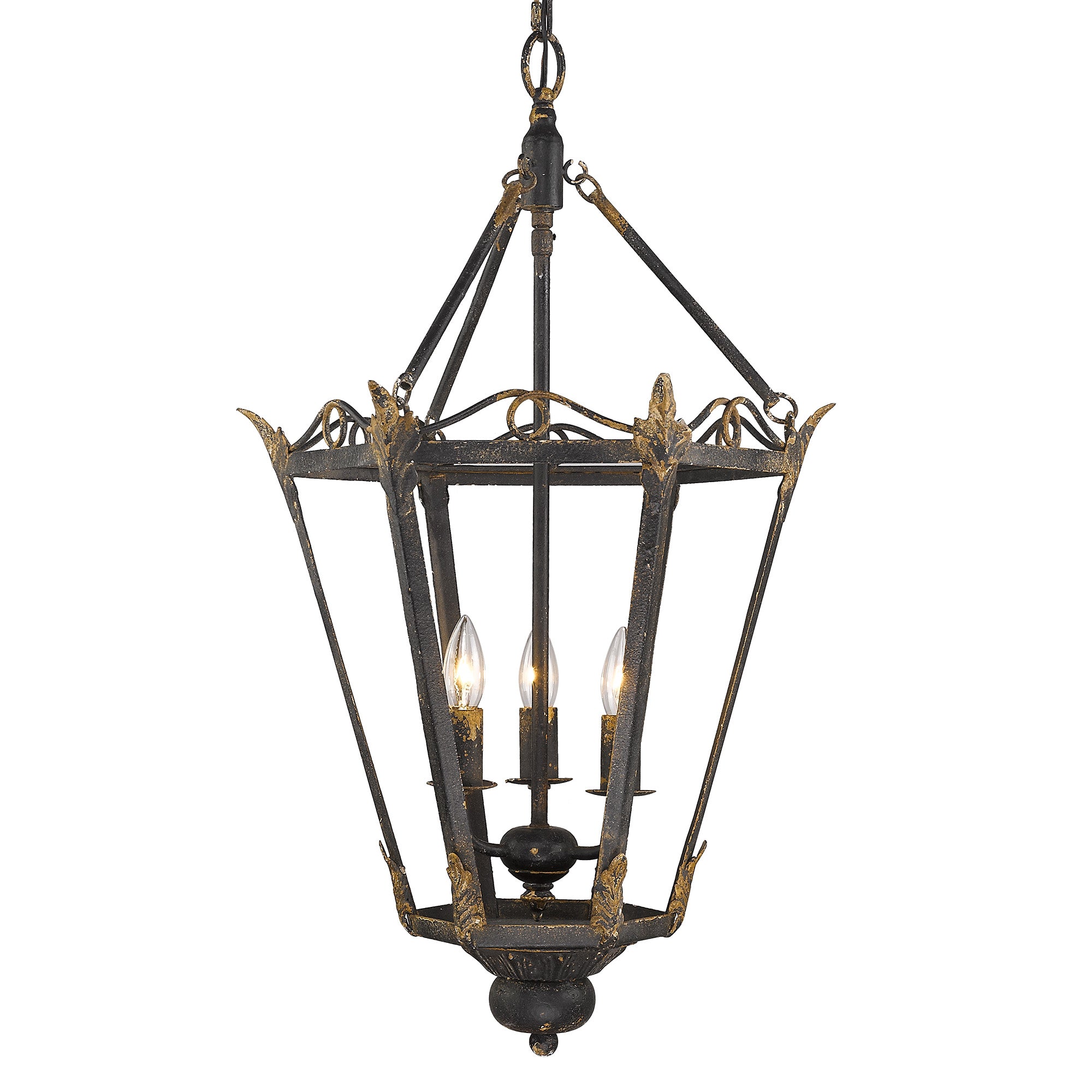 Matilda 3-light Pendant in Antique Black Iron