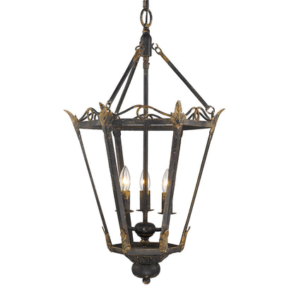 Matilda 3-light Pendant in Antique Black Iron