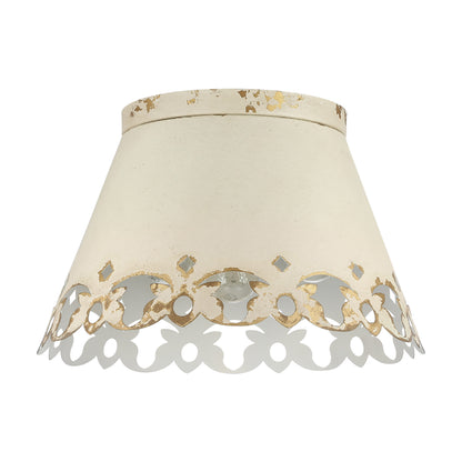 Eloise 3-light Flush Mount in Antique Ivory