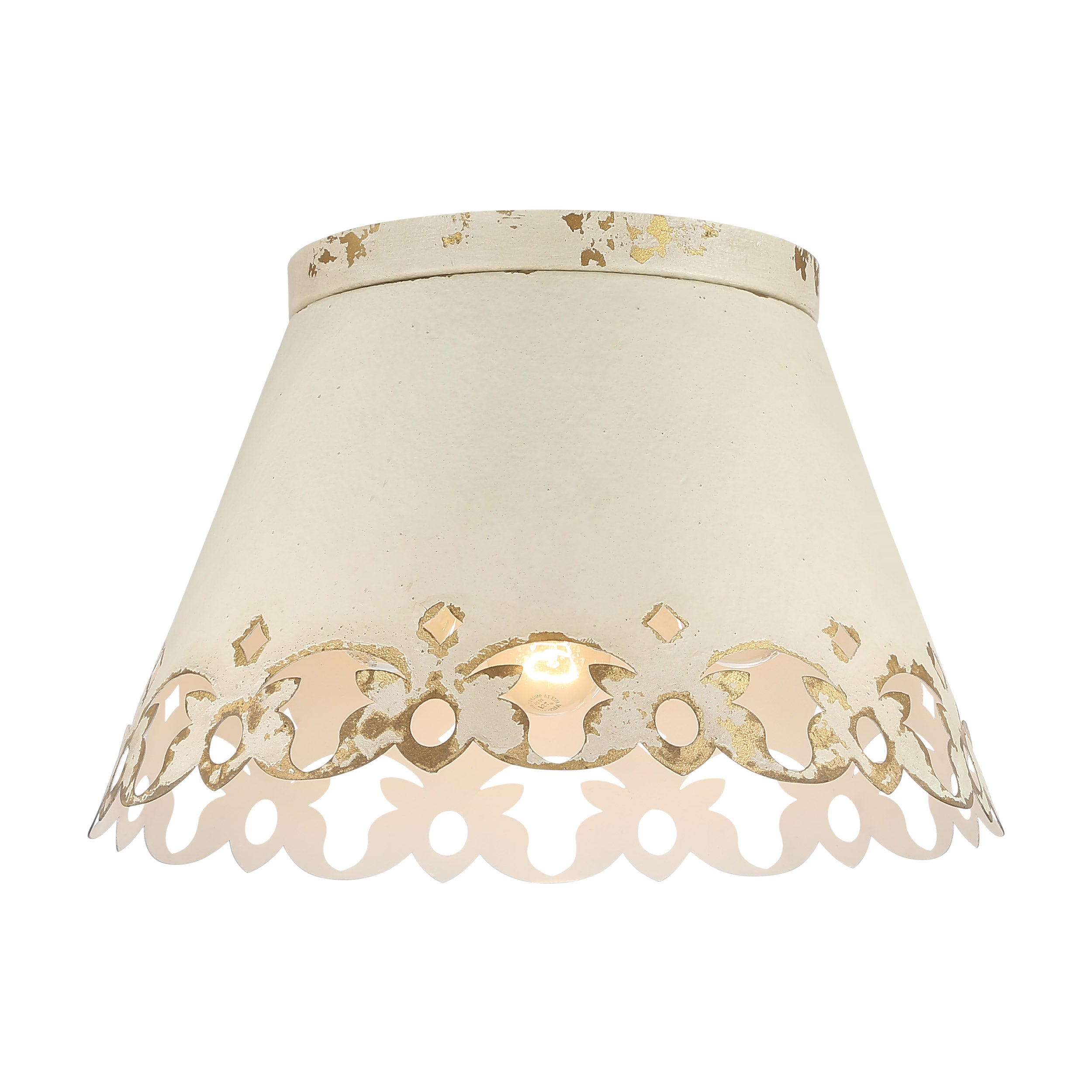 Eloise 3-light Flush Mount in Antique Ivory