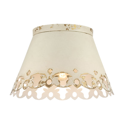 Eloise 3-light Flush Mount in Antique Ivory