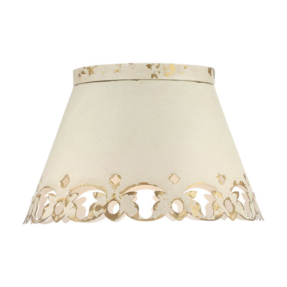 Eloise 3-Light Flush Mount in Antique Ivory - - Golden Lighting