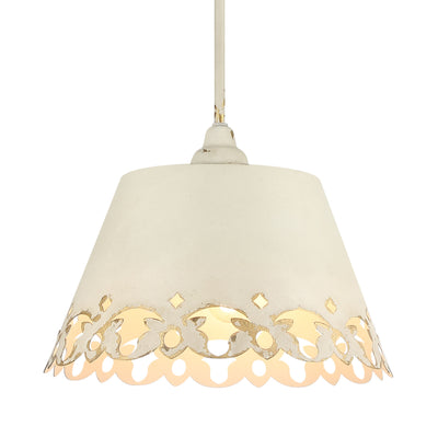 Eloise 3-light Pendant in Antique Ivory - Golden Lighting