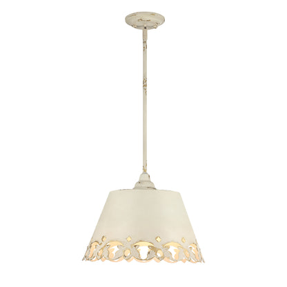 Eloise 3-Light Pendant in Antique Ivory - - Golden Lighting