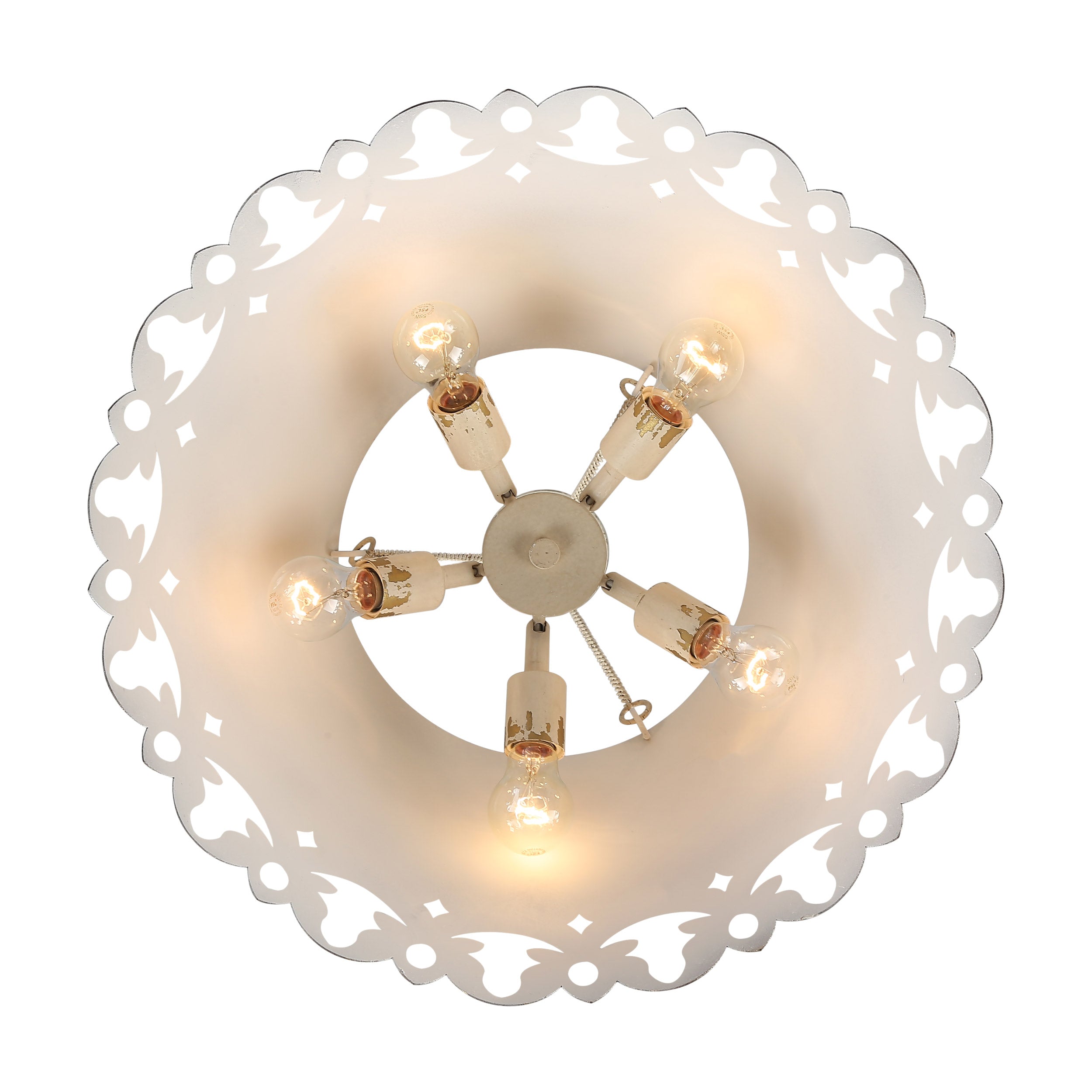 Eloise 5-light Pendant in Antique Ivory