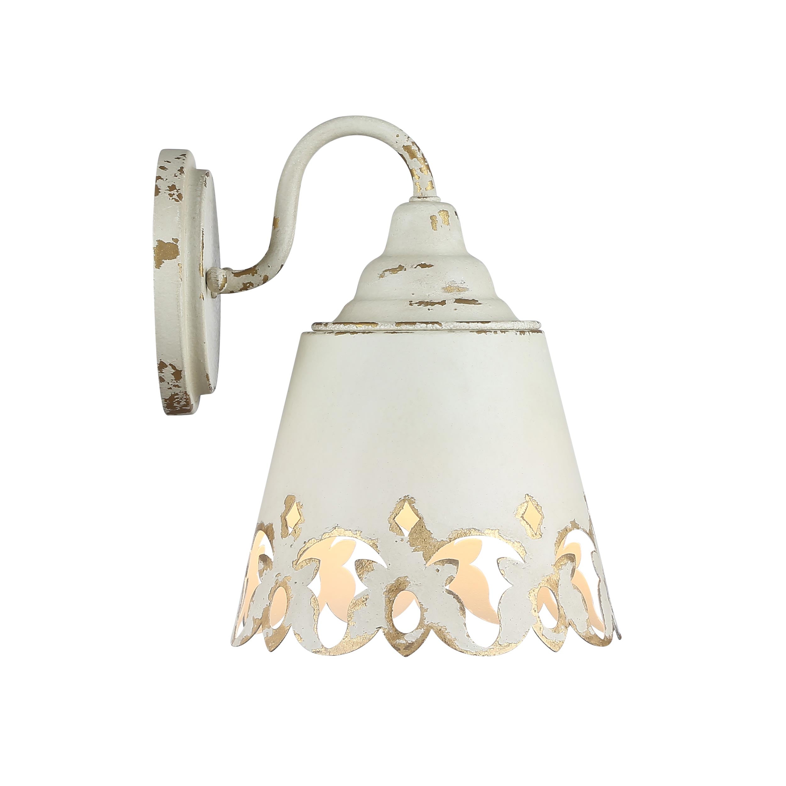 Eloise 1-Light Vanity Light in Antique Ivory - - Golden Lighting