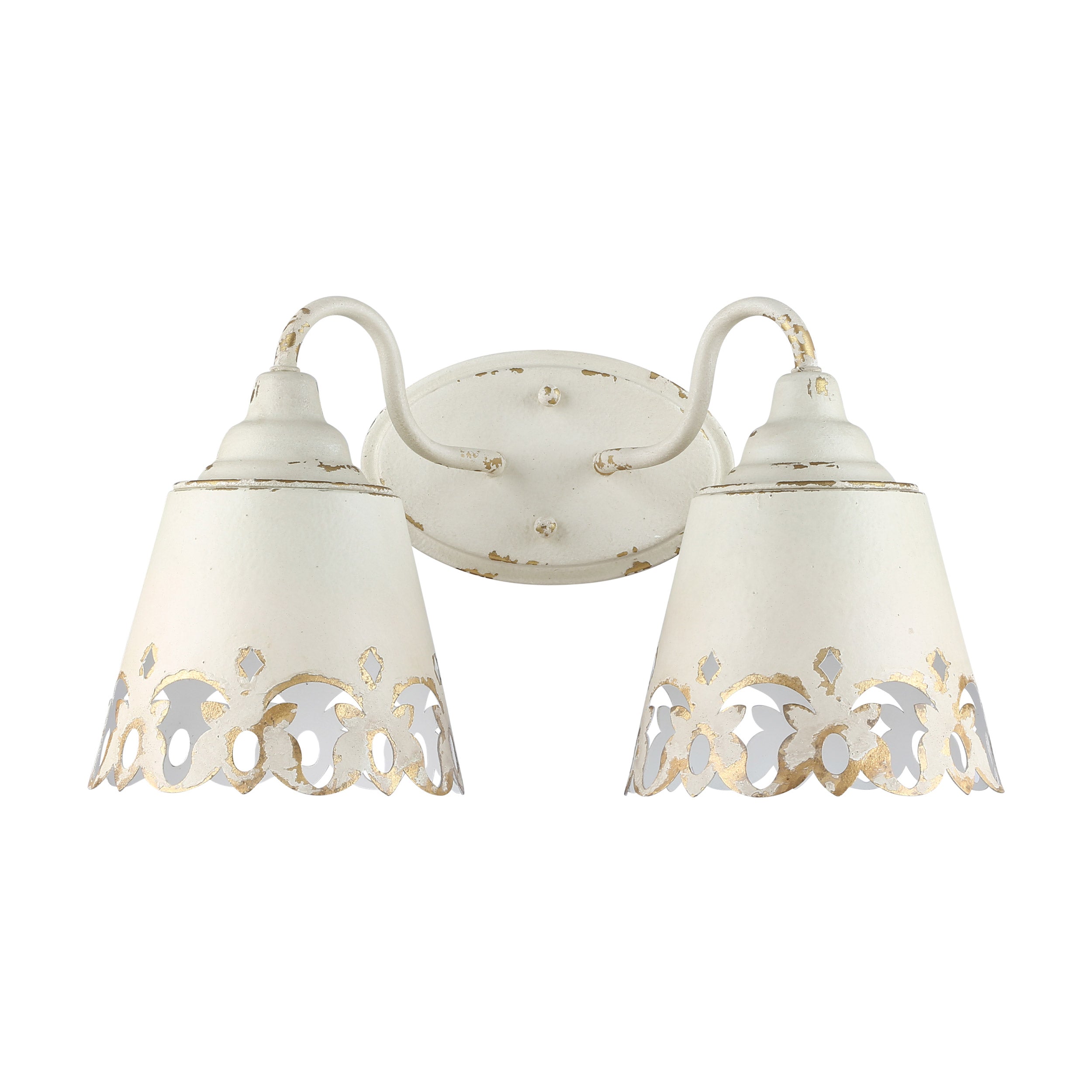 Eloise 2-light Vanity in Antique Ivory