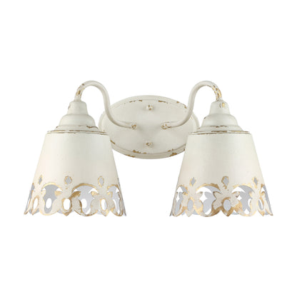 Eloise 2-light Vanity in Antique Ivory