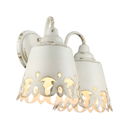 Eloise 2-light Vanity in Antique Ivory
