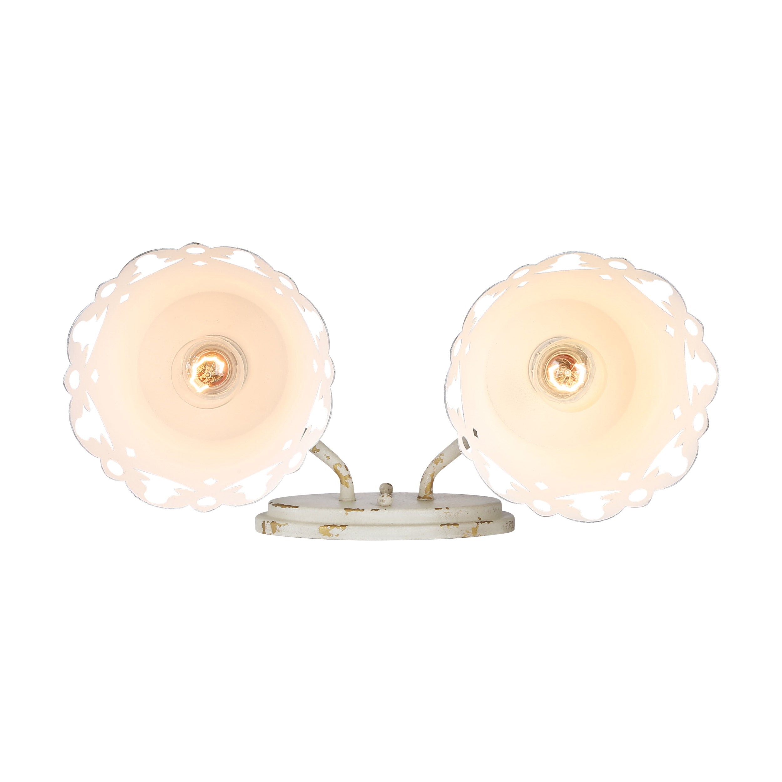 Eloise 2-light Vanity in Antique Ivory
