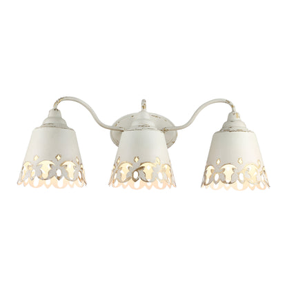 Eloise 3-Light Vanity Light in Antique Ivory - - Golden Lighting