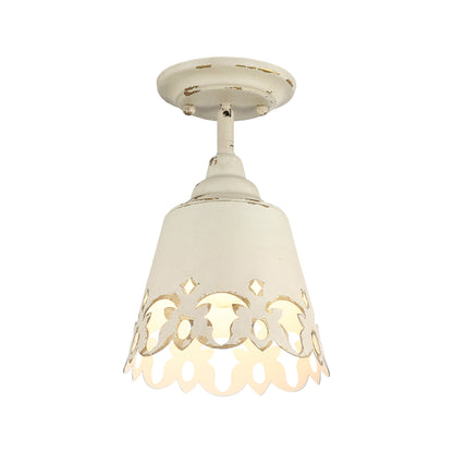 Eloise 1-light Semi-Flush Mount in Antique Ivory