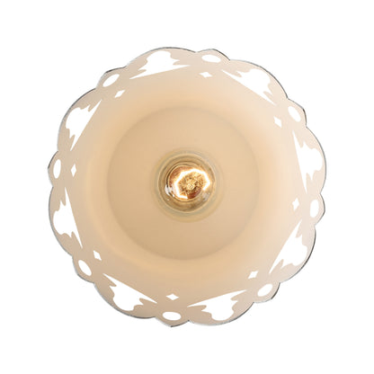 Eloise 1-light Semi-Flush Mount in Antique Ivory