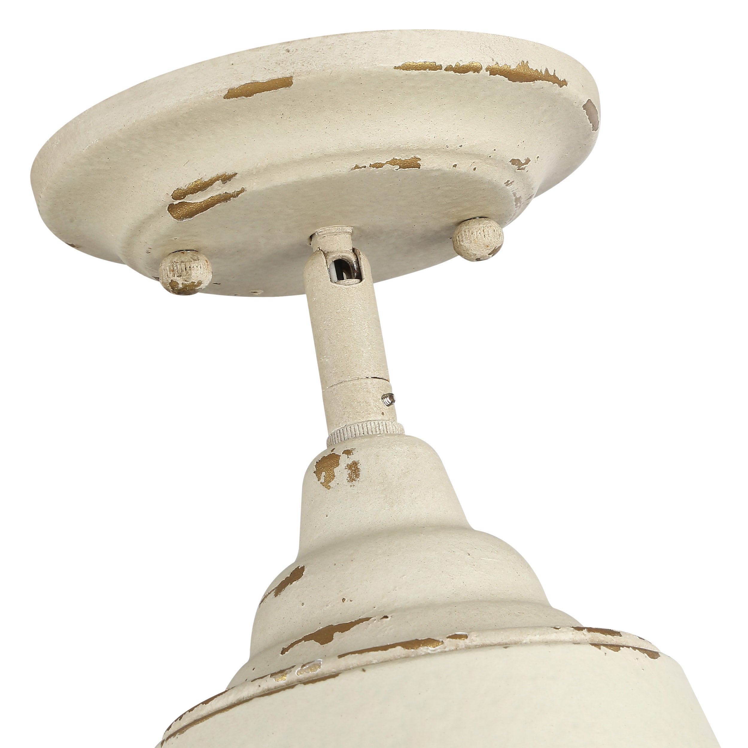 Eloise 1-light Semi-Flush Mount in Antique Ivory