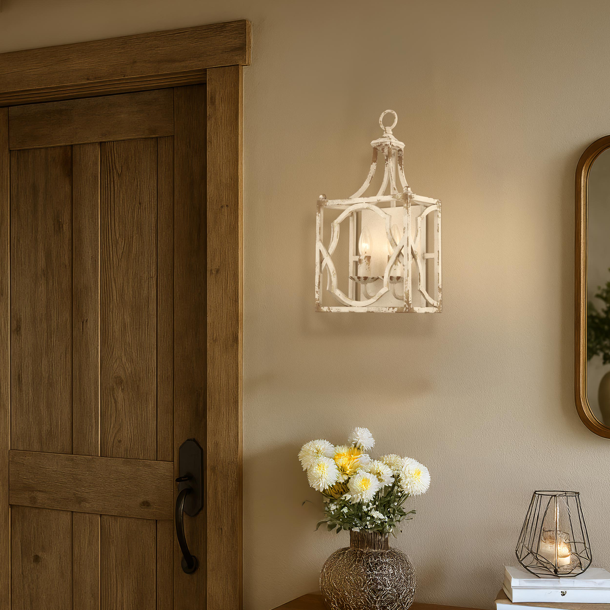 Laurent 2-light Wall Sconce in Antique Ivory