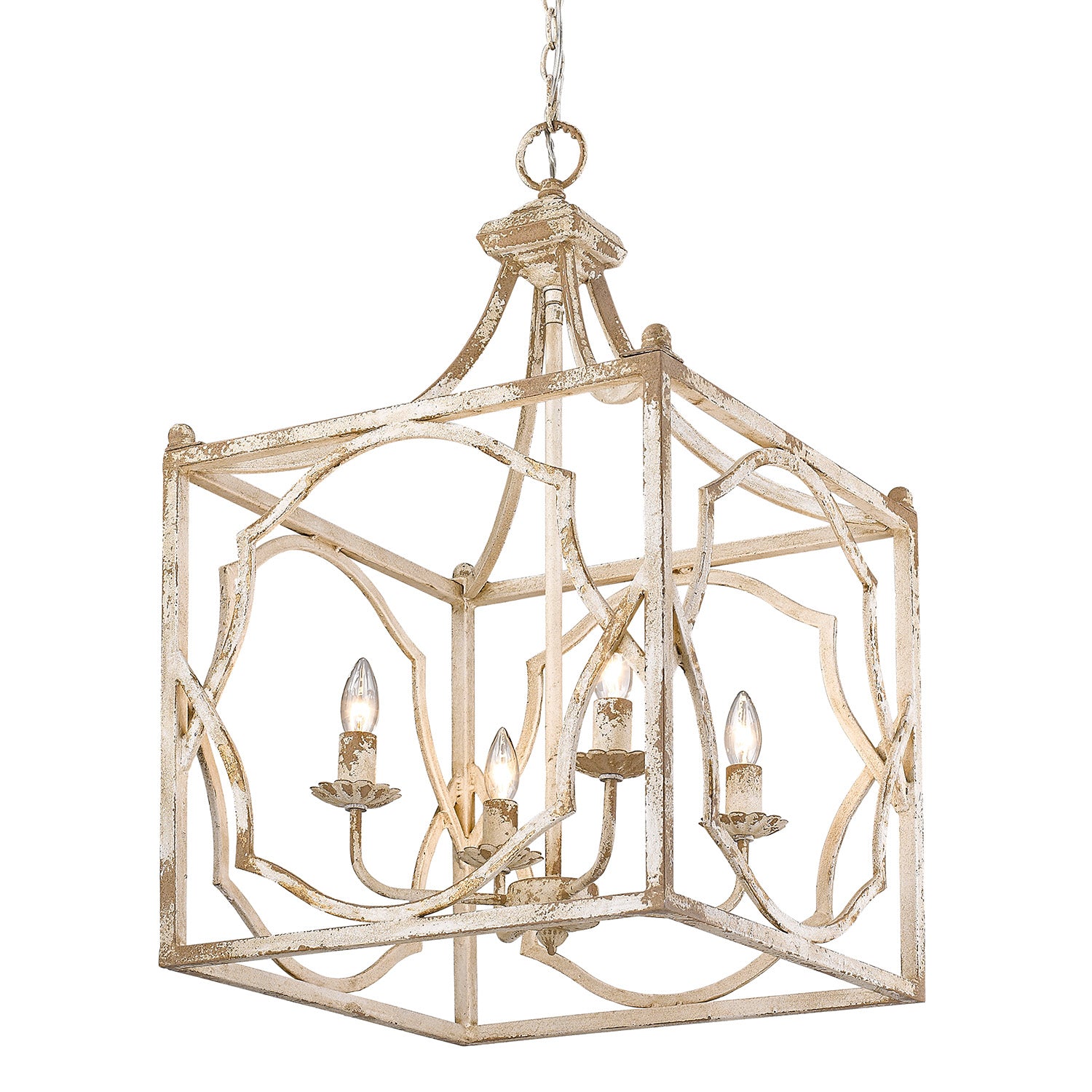 Laurent 4-light Pendant in Antique Ivory