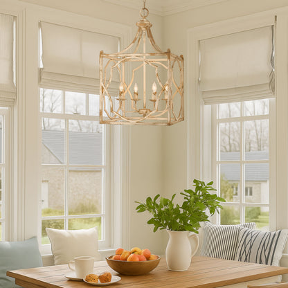 Laurent 4-light Pendant in Antique Ivory