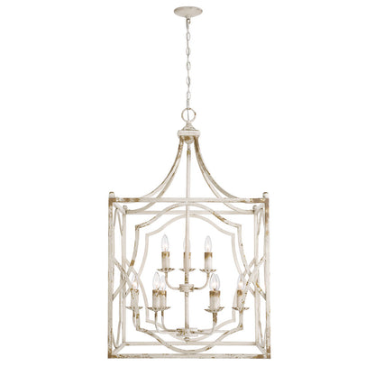 Golden Lighting Laurent 9-light Pendant in Antique Ivory - - Golden Lighting