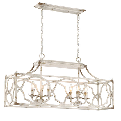 Laurent 6-light Island Light in Antique Ivory