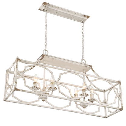 Laurent 6-light Island Light in Antique Ivory