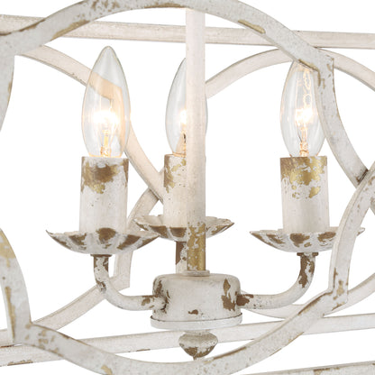 Laurent 6-light Island Light in Antique Ivory
