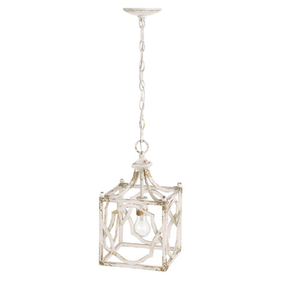 Golden Lighting Laurent 1-Light Pendant in Antique Ivory - - Golden Lighting