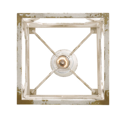 Golden Lighting Laurent 1-Light Pendant in Antique Ivory - - Golden Lighting