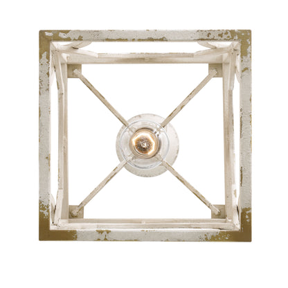 Golden Lighting Laurent 1-Light Pendant in Antique Ivory - - Golden Lighting