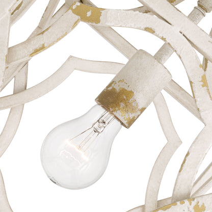 Golden Lighting Laurent 1-Light Pendant in Antique Ivory - - Golden Lighting