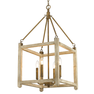 Orville 4-light Pendant in Burnished Chestnut