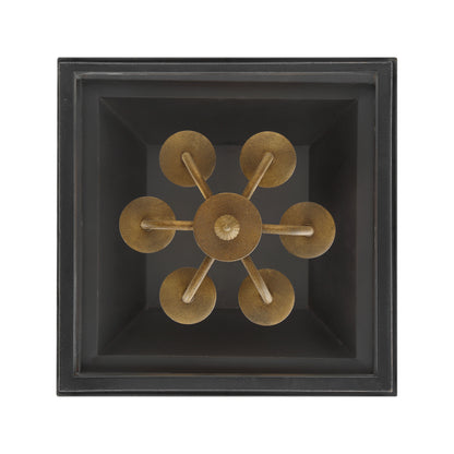 Golden Lighting Christoff 6-light Pendant in Antique Black Iron - - Golden Lighting