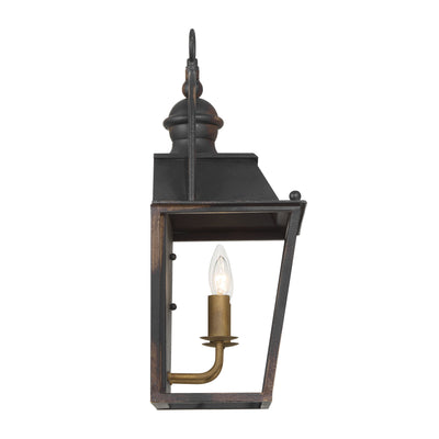 Golden Lighting Christoff 2-light Wall Sconce in Antique Black Iron - - Golden Lighting