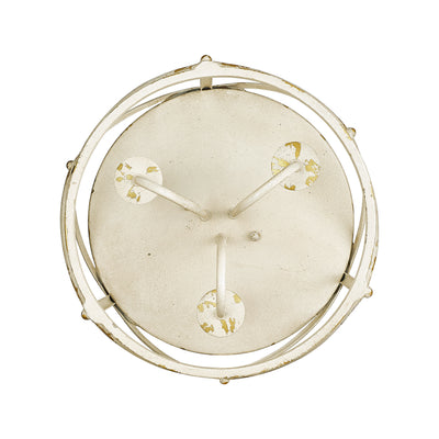 Golden Lighting Alcott 3-light Flush Mount in Antique Ivory - - Golden Lighting