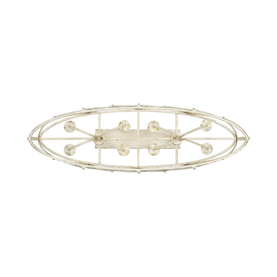 Golden Lighting Alcott 8-light Island Light in Antique Ivory - - Golden Lighting