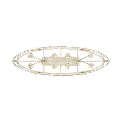 Golden Lighting Alcott 8-light Island Light in Antique Ivory - - Golden Lighting