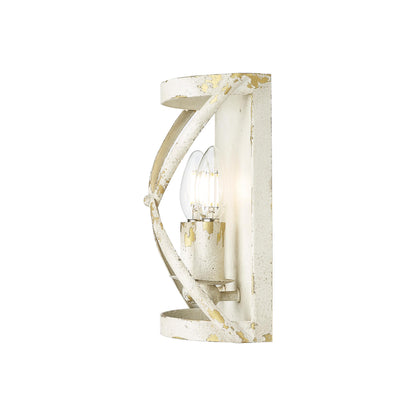 Golden Lighting Alcott 2-light Wall Sconce in Antique Ivory - - Golden Lighting