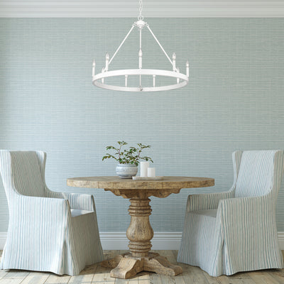 Golden Lighting Alastair 9-light Chandelier in Matte White - - Golden Lighting