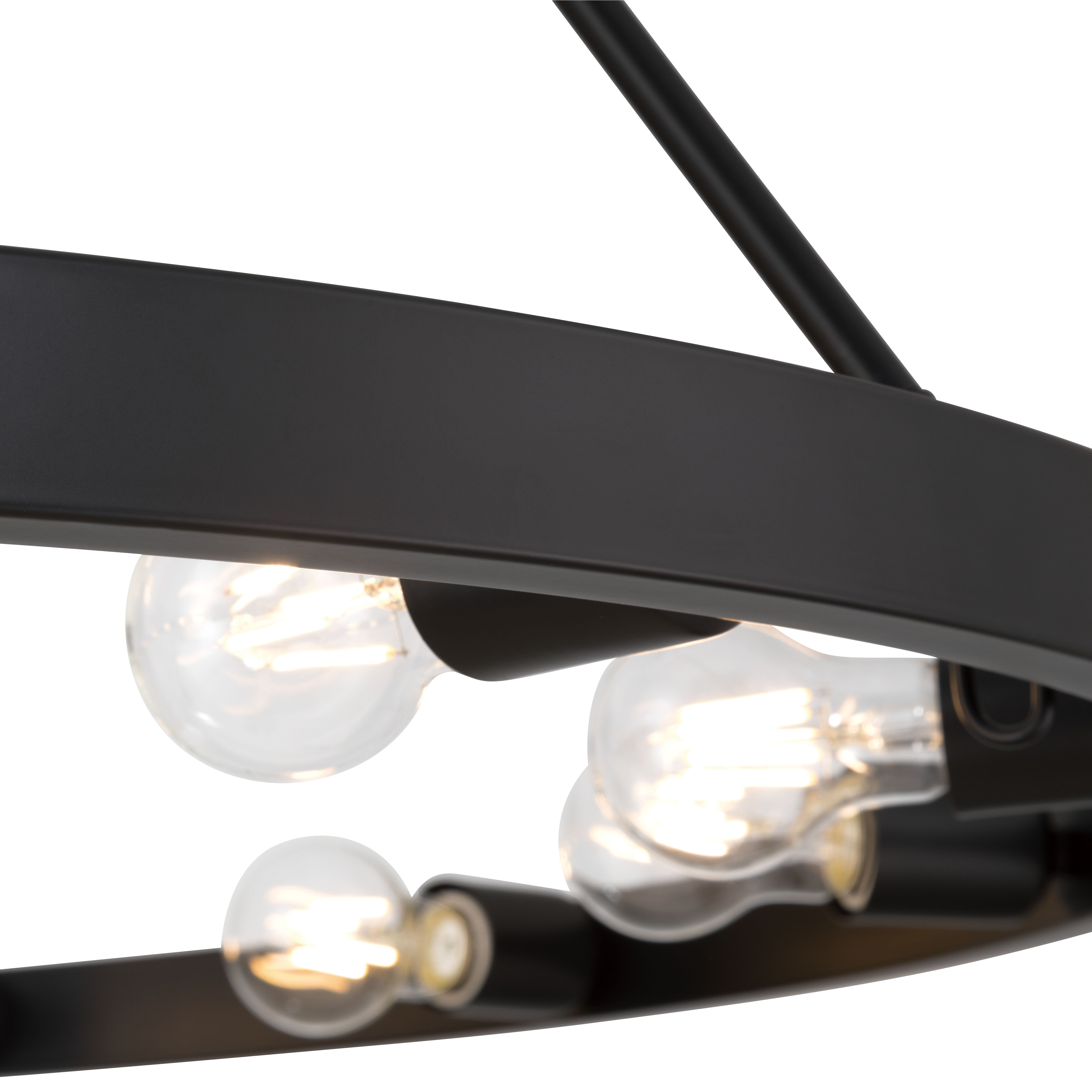 Golden Lighting Castile 12-light Chandelier in Matte Black - - Golden Lighting