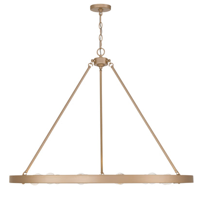 Golden Lighting Castile 12-light Semi-Flush Mount in French Gold - - Golden Lighting