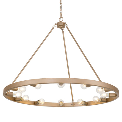 Golden Lighting Castile 12-light Chandelier in French Gold - - Golden Lighting
