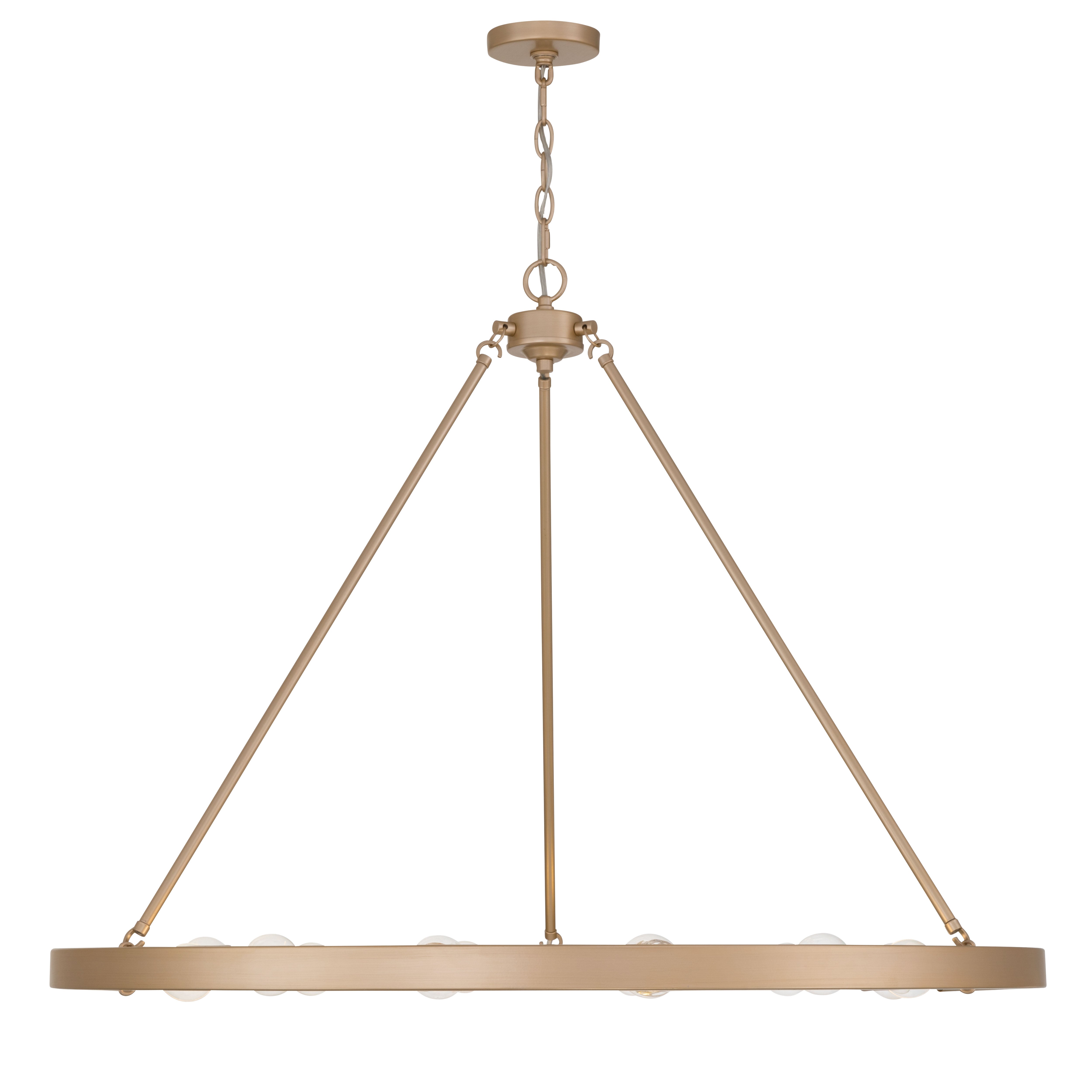 Golden Lighting Castile 12-light Chandelier in French Gold - Default Title - Golden Lighting