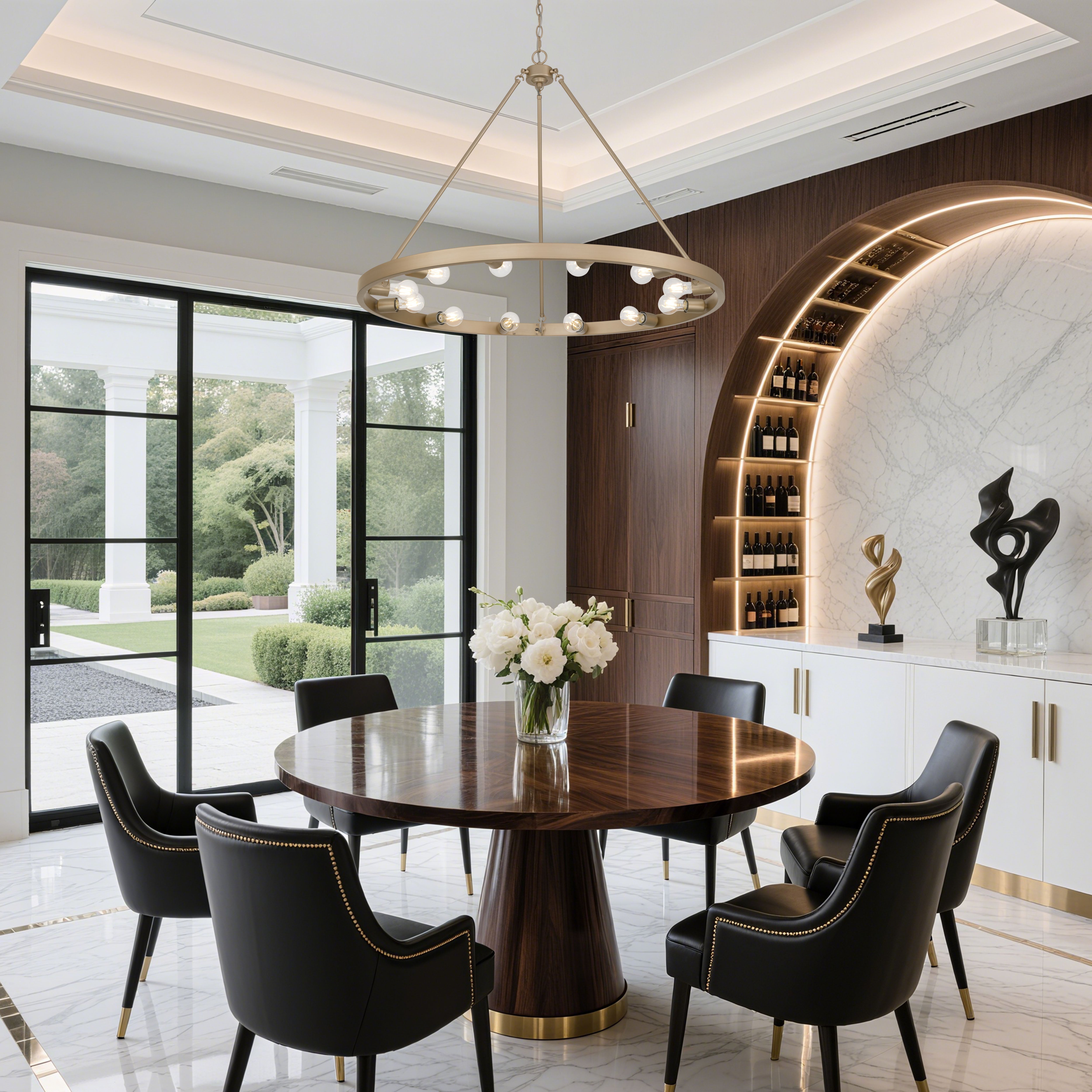 Golden Lighting Castile 12-light Chandelier in French Gold - - Golden Lighting