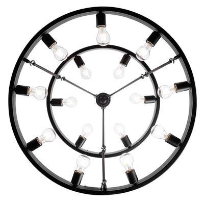 Golden Lighting Castile 15-light 2-tier Chandelier (6+9) in Matte Black - - Golden Lighting