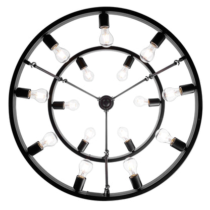 Golden Lighting Castile 15-light 2-tier Chandelier (6+9) in Matte Black - - Golden Lighting