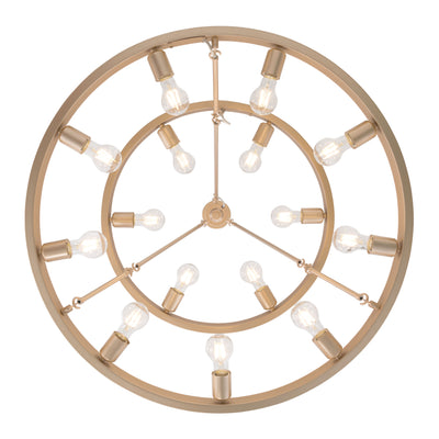 Golden Lighting Castile 15-light 2-tier Chandelier (6+9) in French Gold - - Golden Lighting